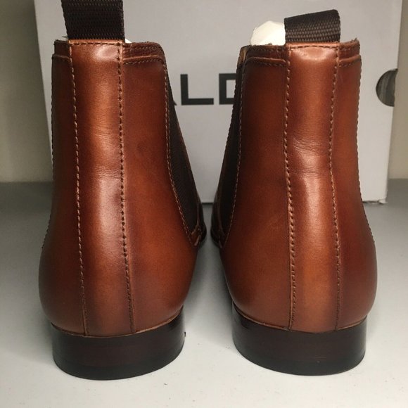ALDO CHELSEA LEATHER BOOTS PORTERS BROWN MENS SIZE 7.5 - Picture 6 of 16